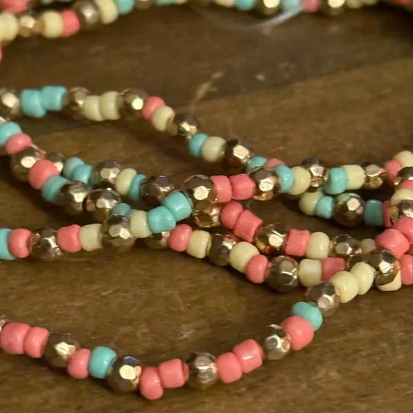 ZAD multicolor beaded stretch bracelet set Multiple - Image 3