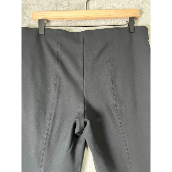 Maeve by Anthropologie The Margot Women’s Black High Rise Flare Pants Trousers L - Image 4