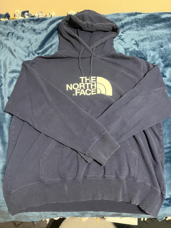 North Face Navy Hoodie - Image 2