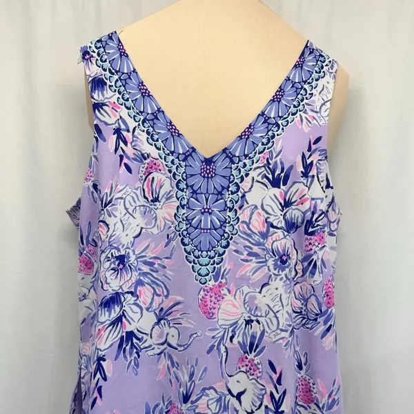 Lilly Pulitzer Trunks in the Air Ronnie Dress 14 Coastal Preppy Resort Purple - Image 2