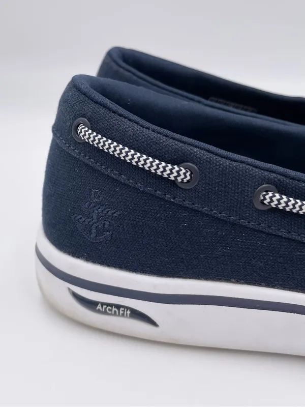 Skechers Women's Arch Fit Uplift Casual Loafers Boat Shoes Size 8 Navy White - Image 3