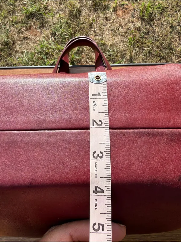 Vintage 1980s Coach Shopping Bag Large Red Leather Tote NYC USA 0535-929 - Image 11