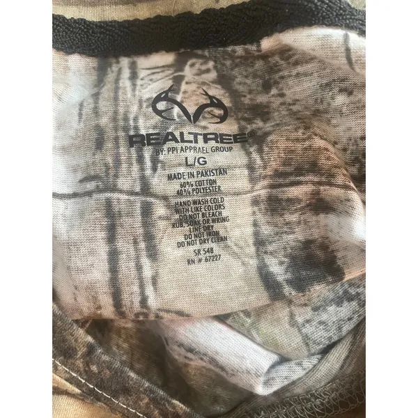 Realtree Womens Camo Shirt Large XTRA Womans Skinny Tee Hunting Outdoor Woodsman - Image 3