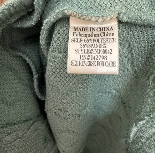 New In Women’s Cable Knit Shacket Green - Image 7