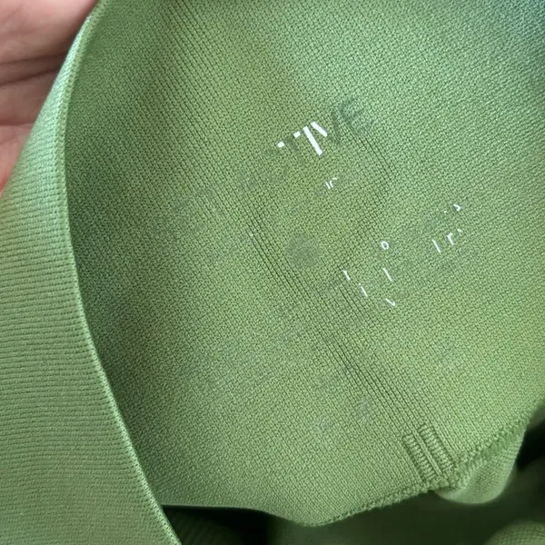 set active green full length high waisted workout yoga leggings - Image 3