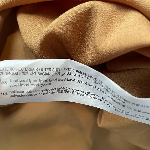 Zara Ruffle Tie Waist Mini‎ Dress in Brown Size Extra Small - Image 7