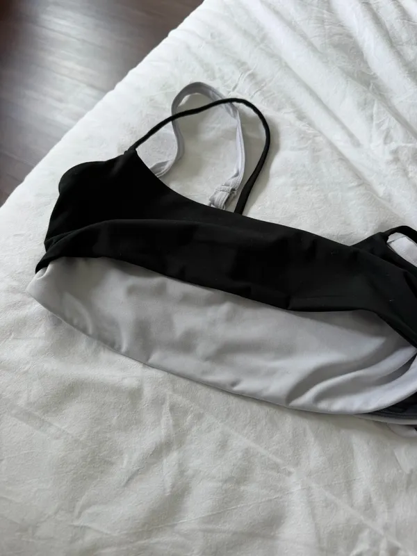 Set Active Form Black Layered Bra - Image 4