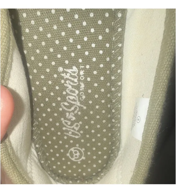 US Sports Comfort Women’s Shoes Olive Green Size 8 - Image 4