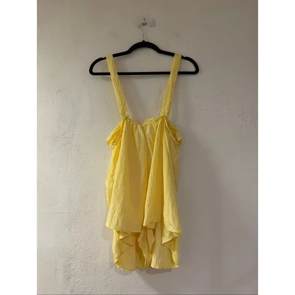 NEW Intimately Free People Forever Young Satiny Romper in Yellow Small - Image 3