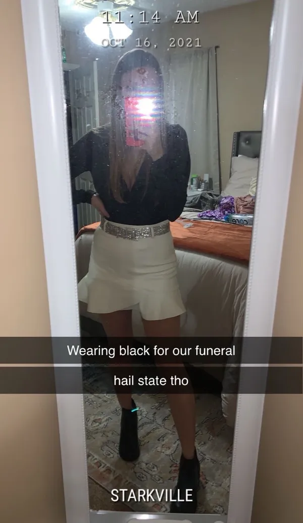 White Faux Leather Skirt - Image 2