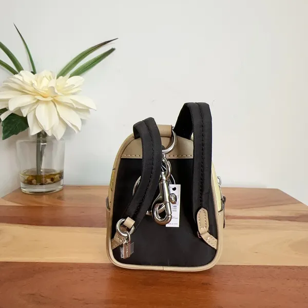 NWT Coach‎ CAP03 Mini Court Backpack Bag Charm With Lemon - Image 3