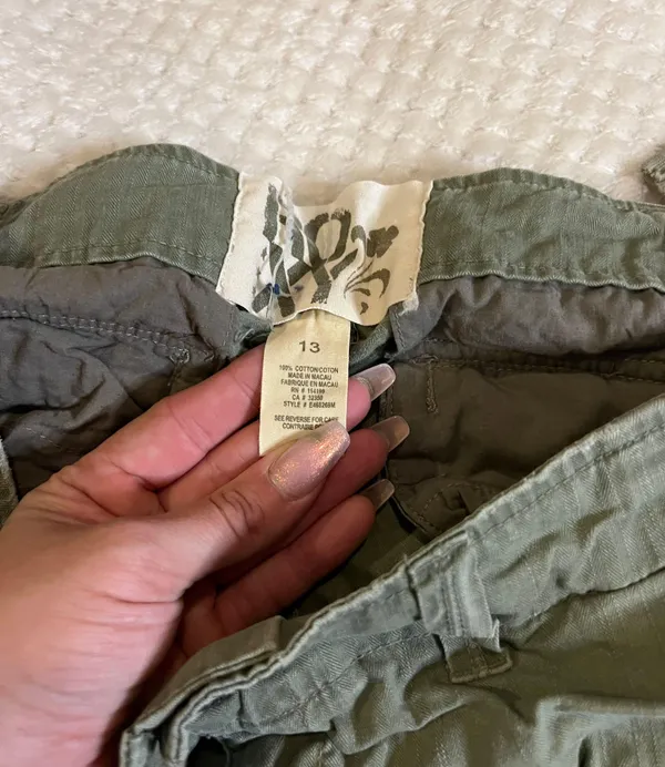 Roxy 13 Green Utility Bermuda Shorts - Image 3