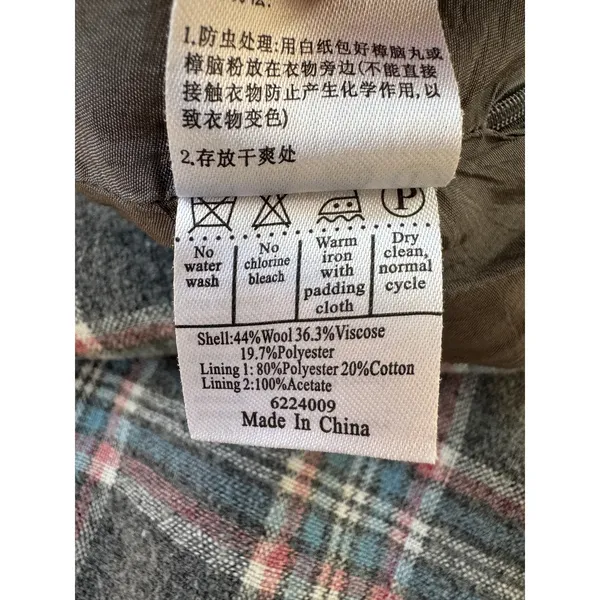Freebird Gray & Blue Plaid Tiered Lace Hem Mini Skirt - Image 8