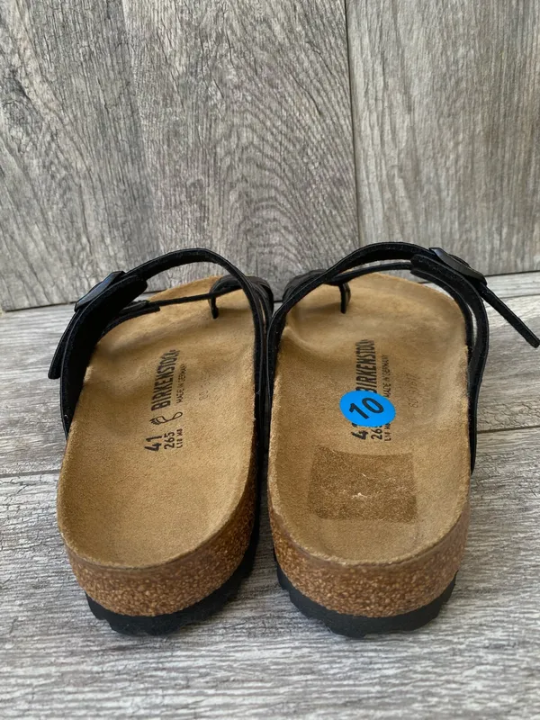 Birkenstock Women's Mayari Microfiber Gator Gleam Black Sandals EU-41 US-10 - Image 3