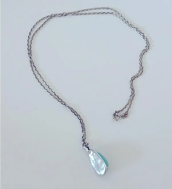 Silver Turquoise Pendant - Image 2