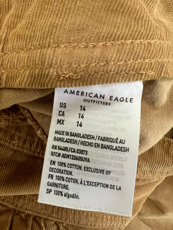 American Eagle Super High-Rise Tiered Corduroy Mini Skirt - Image 5