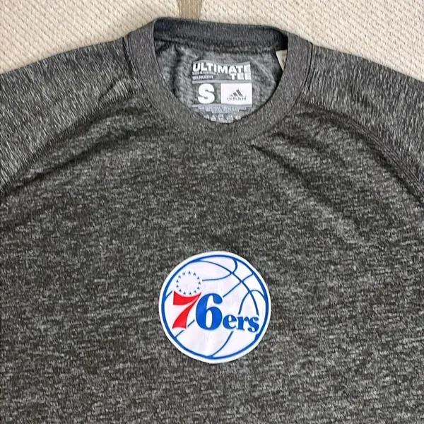 Adidas Ultimate Tee Philadelphia Basketball 76ers long sleeve climalite shirt - Image 8
