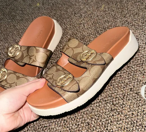 Coach Sandals Platform Leather - Image 2