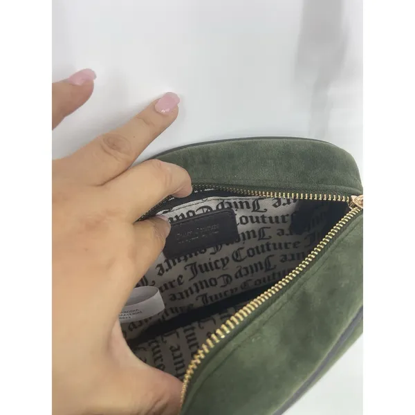 NWOT Juicy Couture SuperGreen Chocolate Heritage Crossbody Bag‎ - Image 5