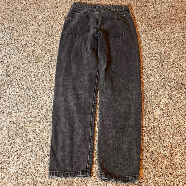 Garage Black Acid Wash High Waisted Mom Jeans Size‎ 0 Denim Pants - Image 6