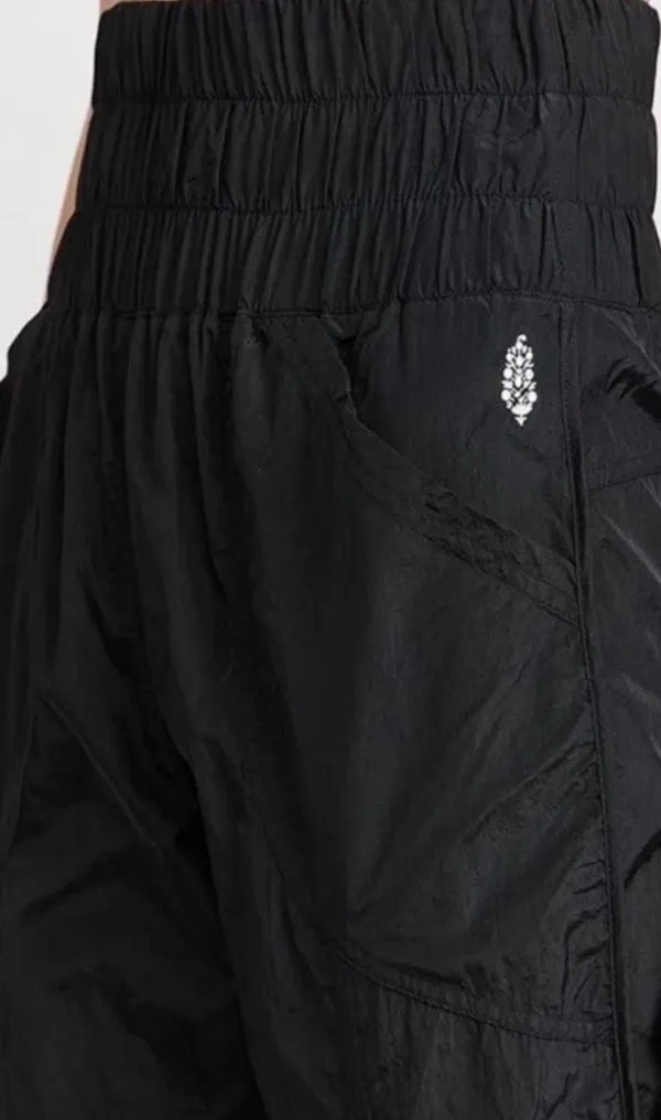Free People Movement The Way Home Joggers Womens XS Black High Waist Nylon - Image 5