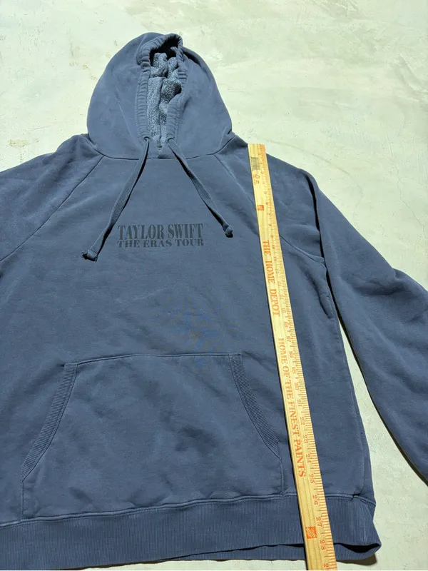 Taylor Swift washed Blue Pullover Hoodie The Eras Tour 23-24 large - Image 5