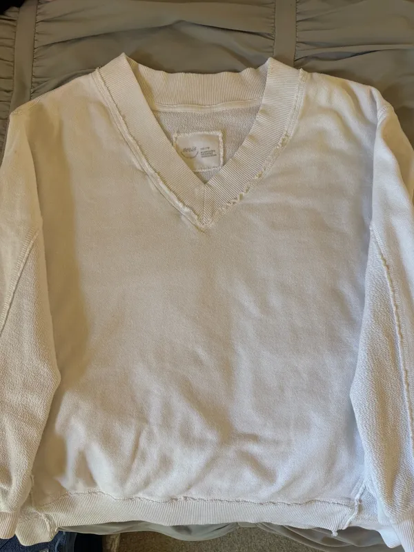 Aerie White Off-The-Shoulder Sweater - Image 2