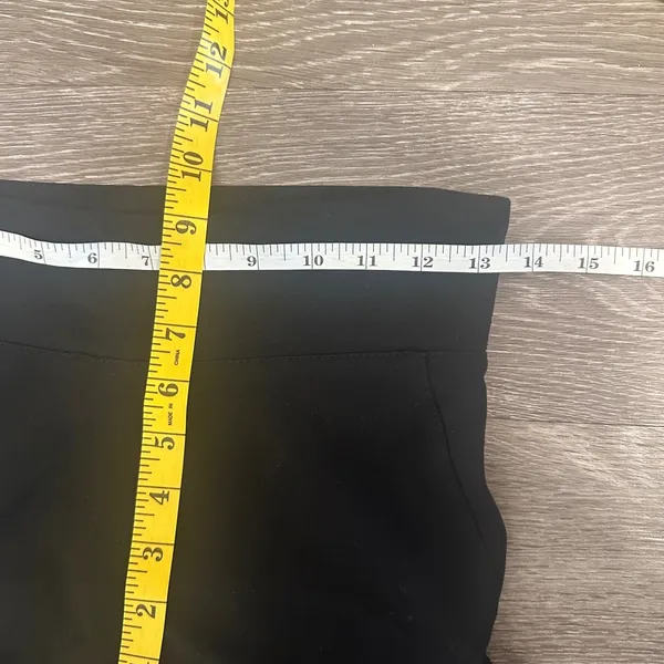 Betabrand‎ Black Mid-Rise Flare Pull-On Ponte Dress Yoga Pants XS Petite Career - Image 8