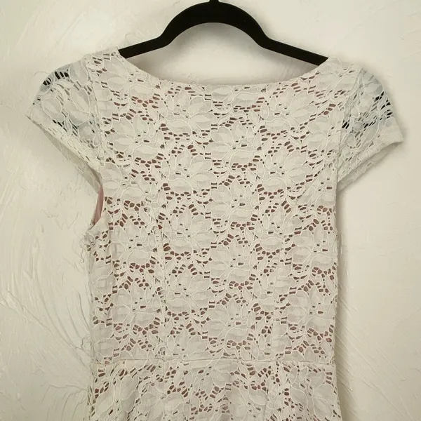 Maeve Anthropologie dayflower lace cap sleeve dress▪️size XS - Image 3