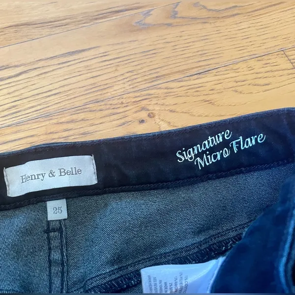 HENRY & BELLE ‘Signature Micro Flare’ Blue Jean Sz 25 - Image 7
