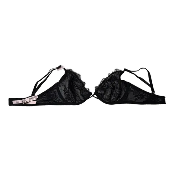 Victoria’s Secret Very Sexy Black Lace Demi Bra 36D NWT - Image 8