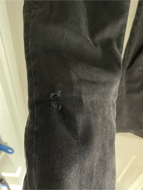 Madewell Black Curvy Kick Out Crop Jean Size 27 - Image 11