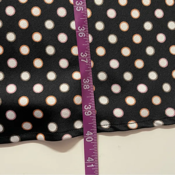 A New Day Black Polka Dot Slip Midi Dress EUC Size S - Image 8