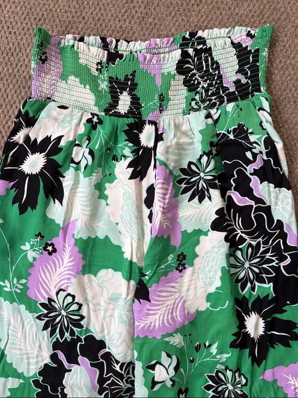 EUC Anthropologie Maeve Floral Wide Leg Pants Size - Image 5