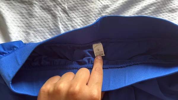 Blue Flowy Athletic Shorts Size M - Image 2