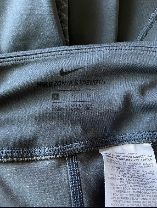 Nike Zonal Strength Women Size Small Slate Blue Running Leggings - Image 7