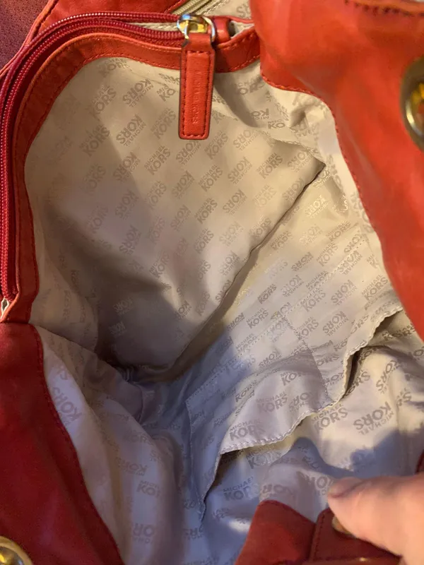 Michael Kors Red Purse - Image 7