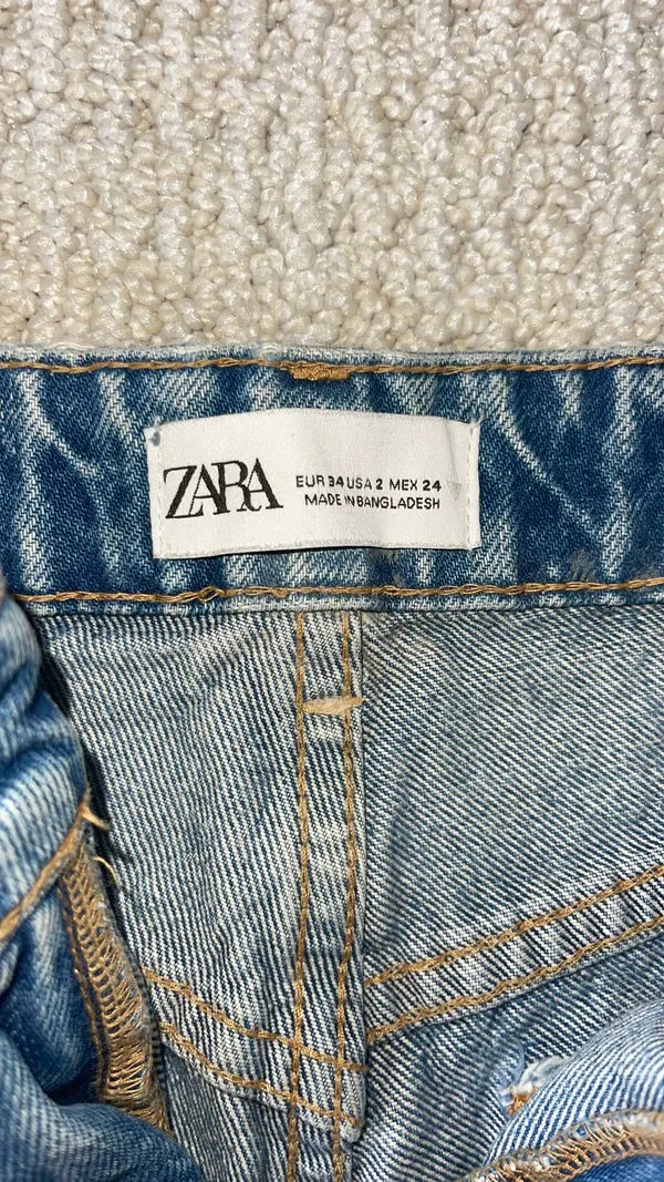 ZARA Jeans High-Rise Straight Leg Women’s - Image 2