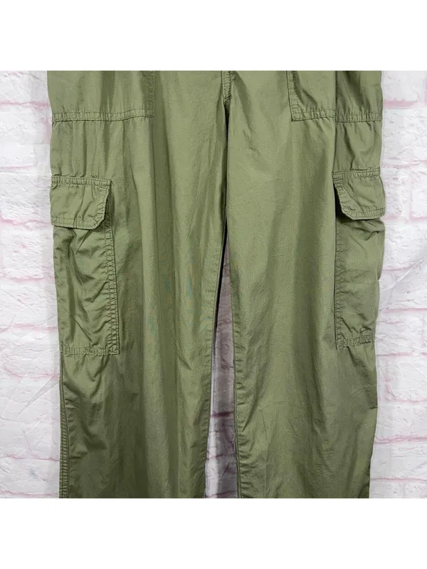 Rewash Olive Green Cargo Pants Womens Size 1/25 Wide Leg Utility Pants - Image 3
