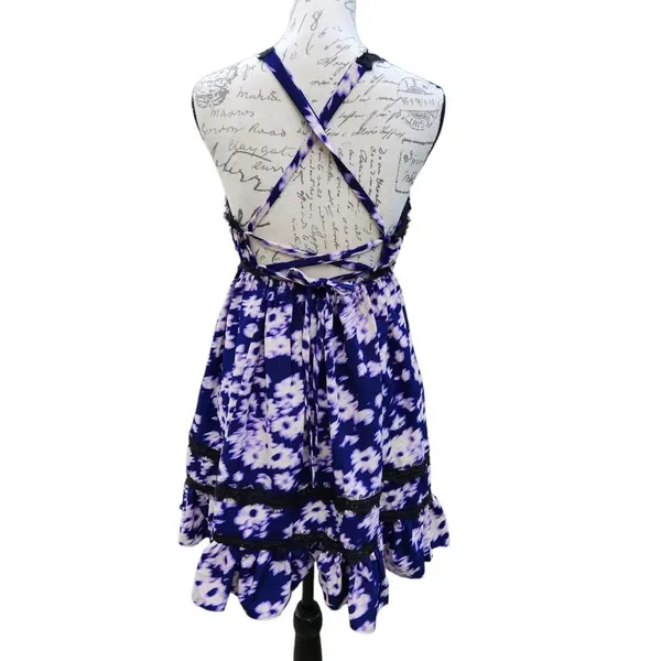 Urban Outfitters NWT Eliana Strappy Back Floral Babydoll DRESS Small‎ - Image 4
