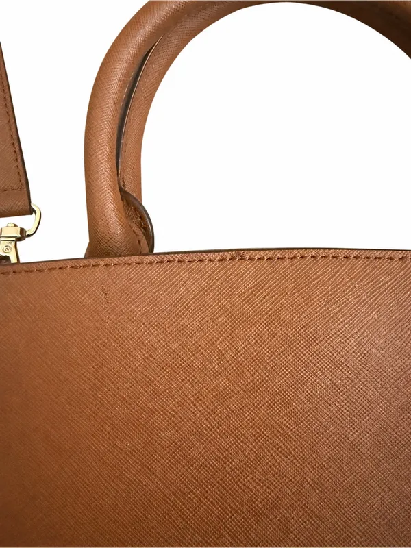Michael Kors Kala Satchel Crossbody Brown Bag Purse EUC - Image 6