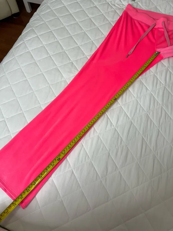 Aerie Velour Tracksuit Set Pink Y2K Lounge Pants Hoodie Coquette Barbiecore S - Image 10