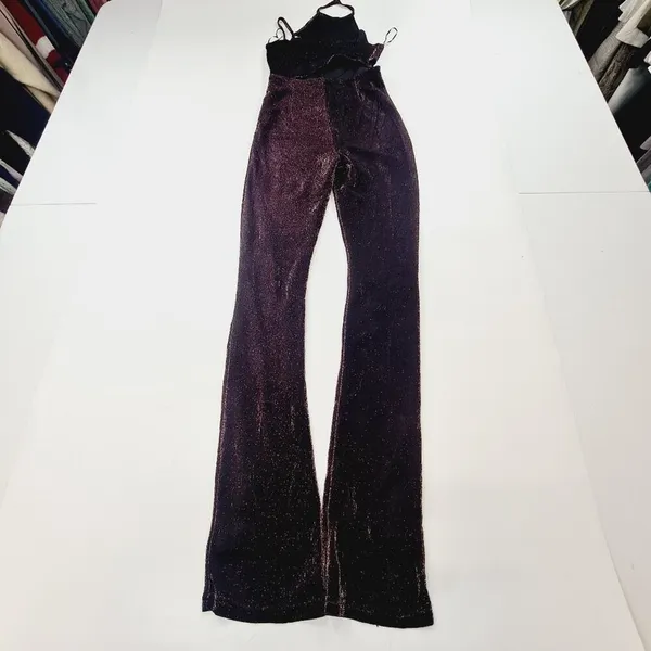 Superdown Tia Cut Out Jumpsuit in Wine Small - Image 13