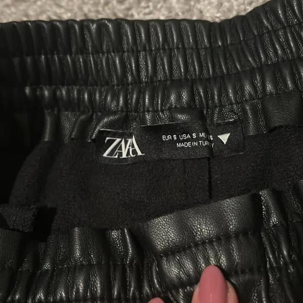 Zara Faux Leather Pants - Image 3