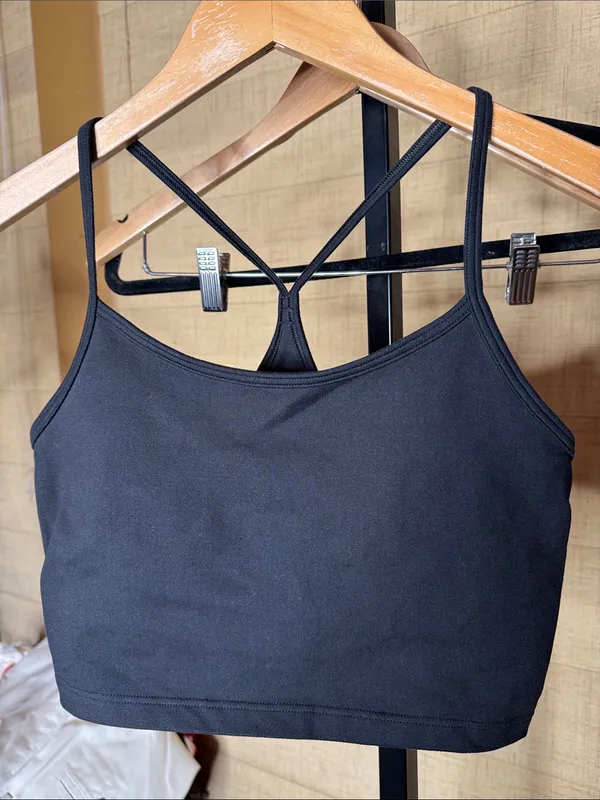 OFFLINE by Aerie The Hugger Longline Racerback Sports Bra Black Size Small - Image 4