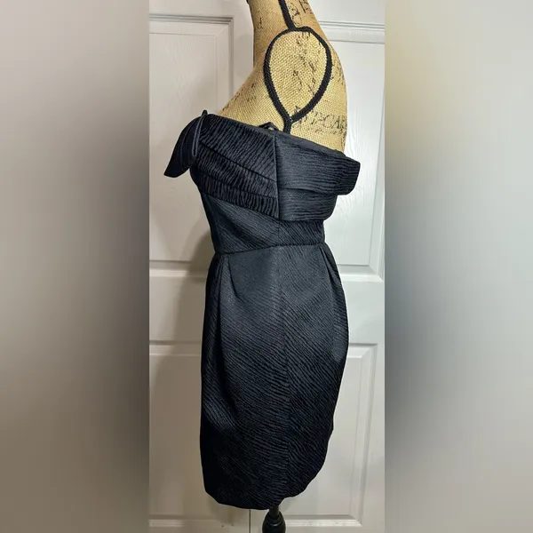 BCBGeneration Strapless Black Cocktail Dress | Size 4 - Image 5