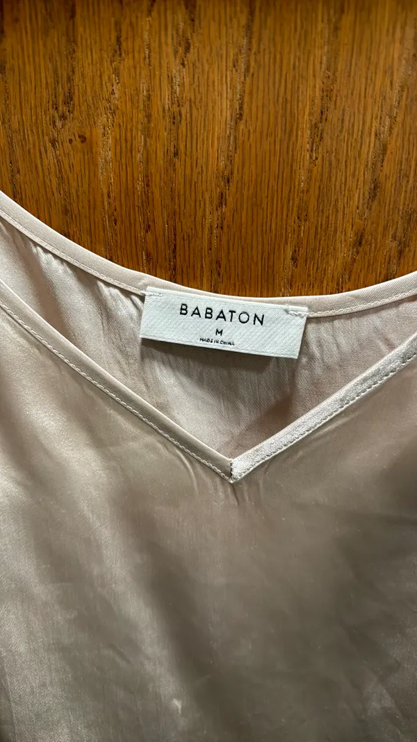 Aritzia Champagne Satin Cami - Image 4