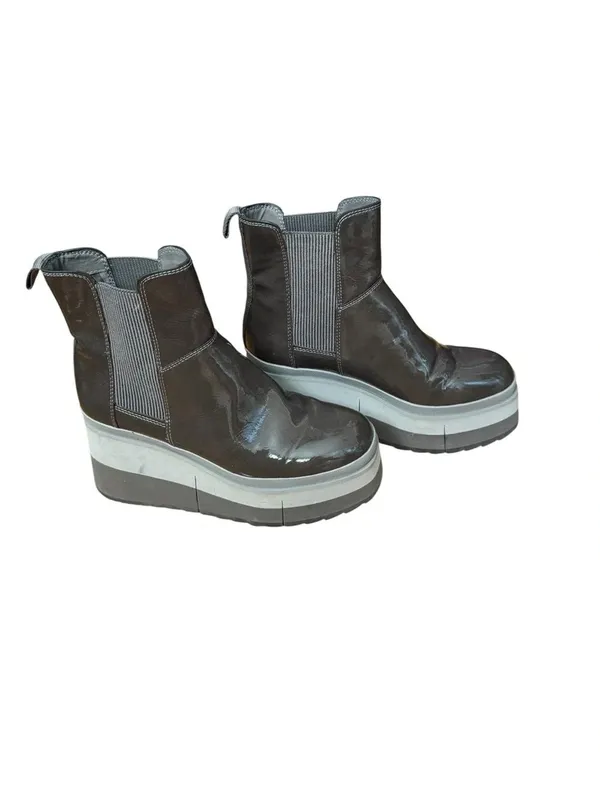 Nakedfeet GUILD IN MUD PLATFORM CHELSEA BOOTS 6 - Image 4