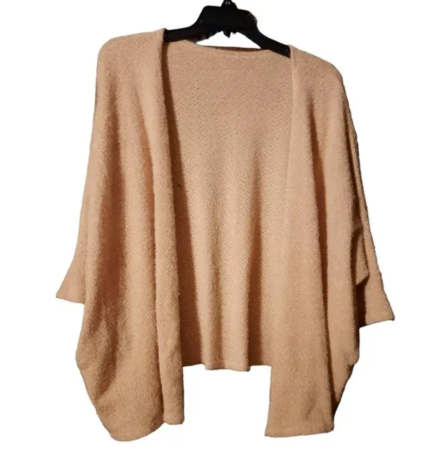 Nude Open Front Cardigan Size Medium - Image 2