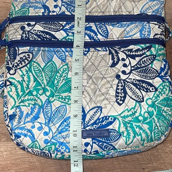 Vera Bradley Women's VBH18‎ Floral Paisley Shoulder Crossbody Bag Blue - Image 8